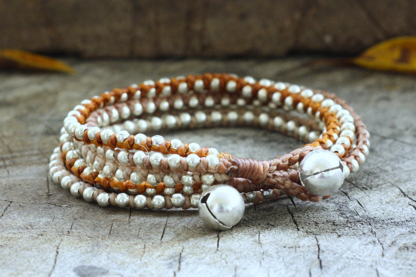 Salmon Wrap Silver Hip Bracelet