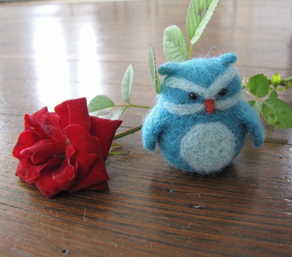 Little Needle Felted Owl - Mozart