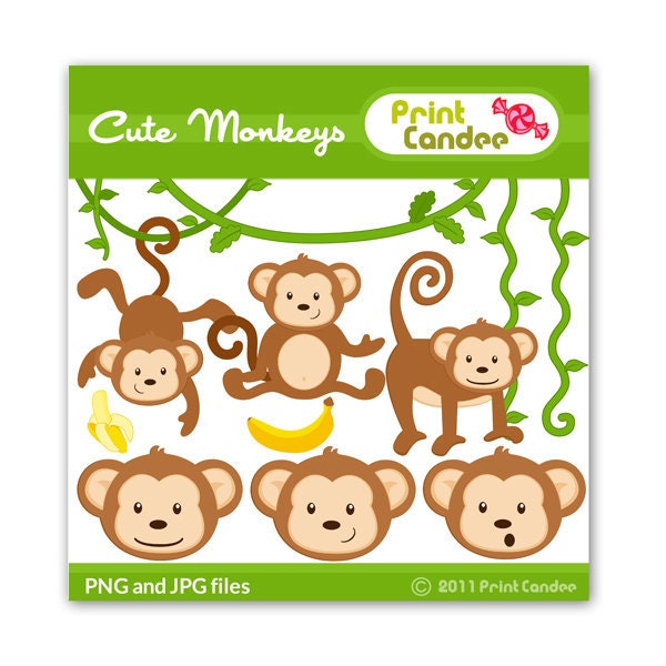Cute Clipart Monkey