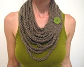 INSTANT DOWNLOAD Crochet PATTERN Chain Warmer pdf statement necklace infinity loop scarf for her