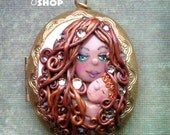 Beautiful MOTHER and BABY locket - Made to order - Custom made