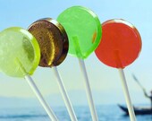 8 Adventurous Lollipops - Pistachio Marshmallow, Black Pepper Melon, Tart Pluot  & Salted Anise suckers, gourmet flavors