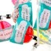 8 Party Lollipops - Birthday Cake, Bubble Gum, Root Beer Float, Cherries Jubilee - Celebration flavors