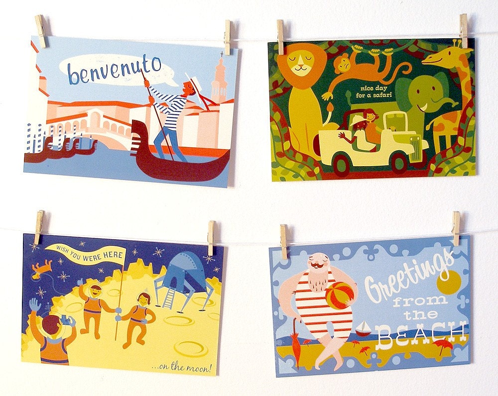 Wish I Was There Postcards