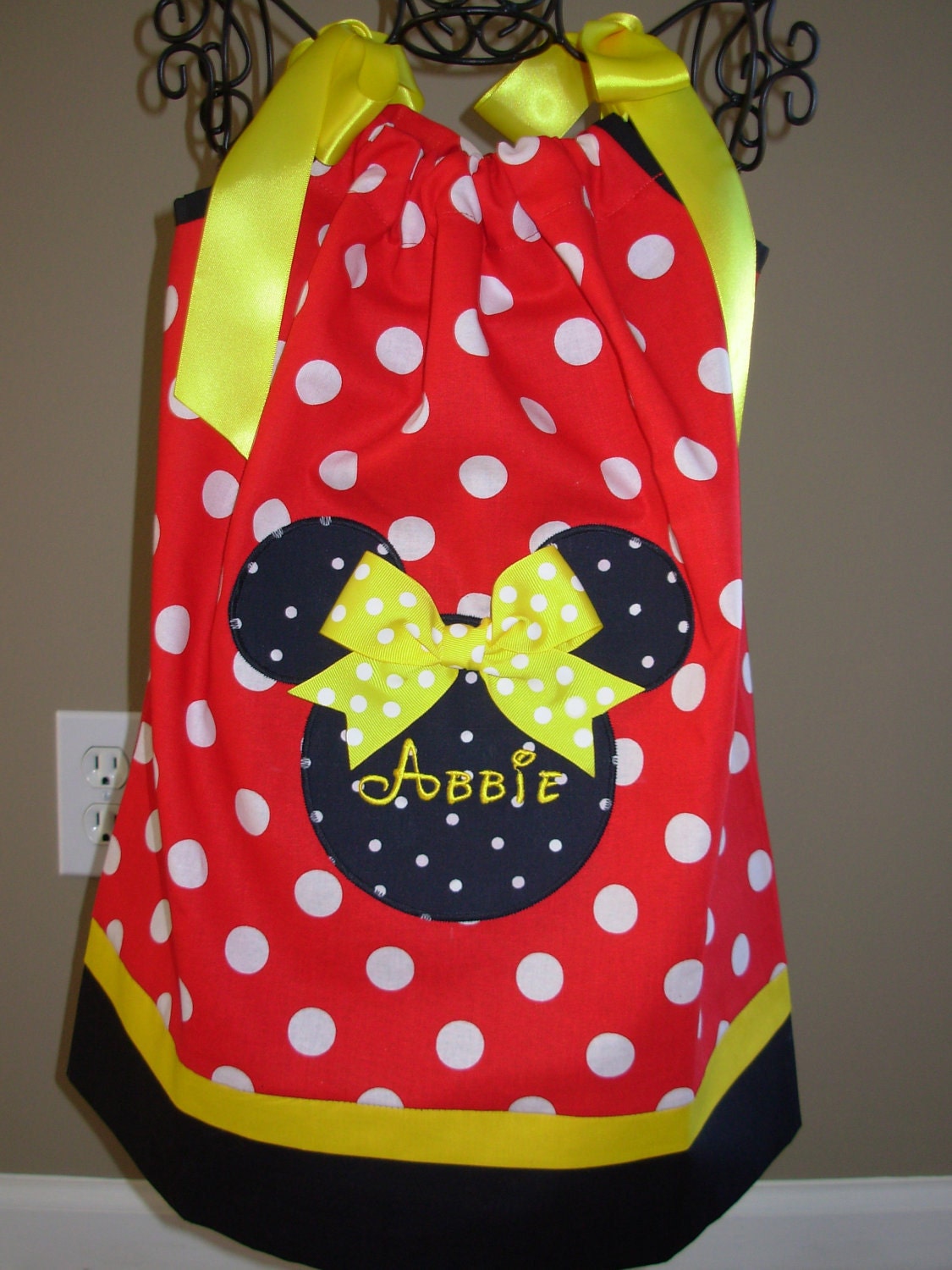 Minnie Mouse Classic Pillowcase Dress (extra for personalization)
