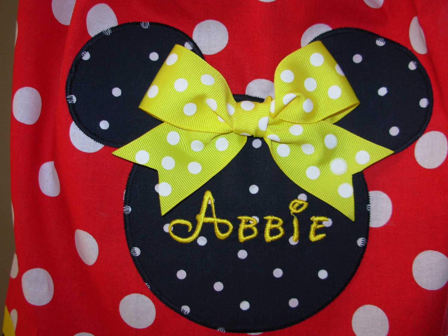Minnie Mouse Classic Pillowcase Dress (extra for personalization)