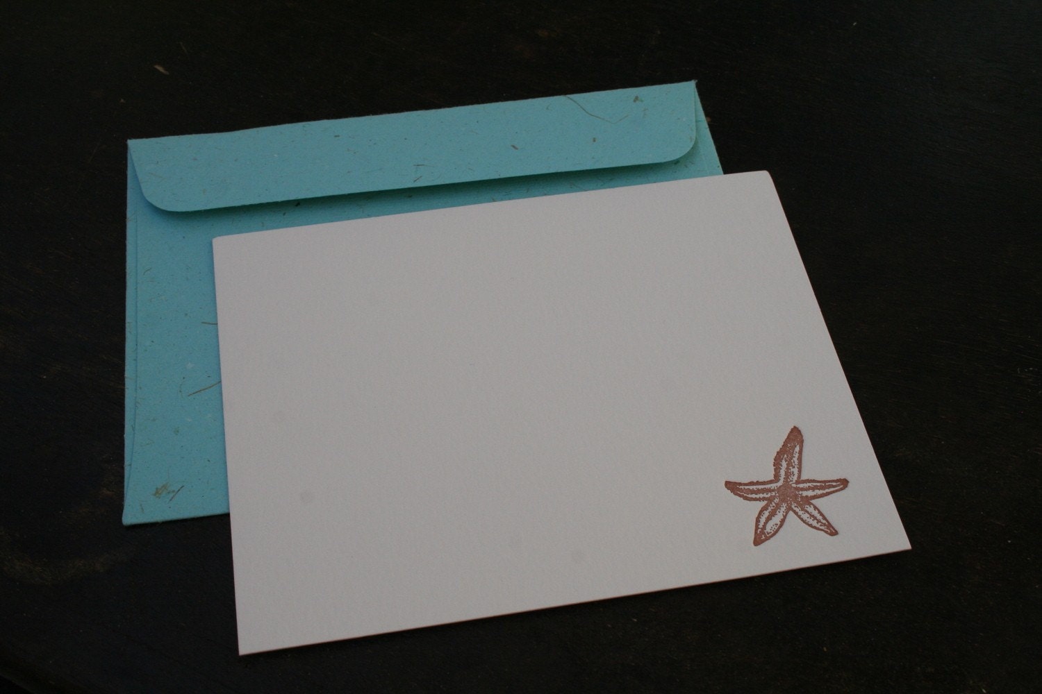 starfish letterpress stationery set - by tiny pine press