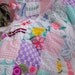 Princess Vintage Chenille Patchwork Throw Size Candy Quilt