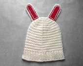 Embroidered Bunny Beanie