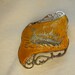 Sterling Siam Brooch of Yellow Enamel Niello