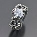 Fine Silver Ring - Lavender Purple Cubic Zirconia Ring - Lily