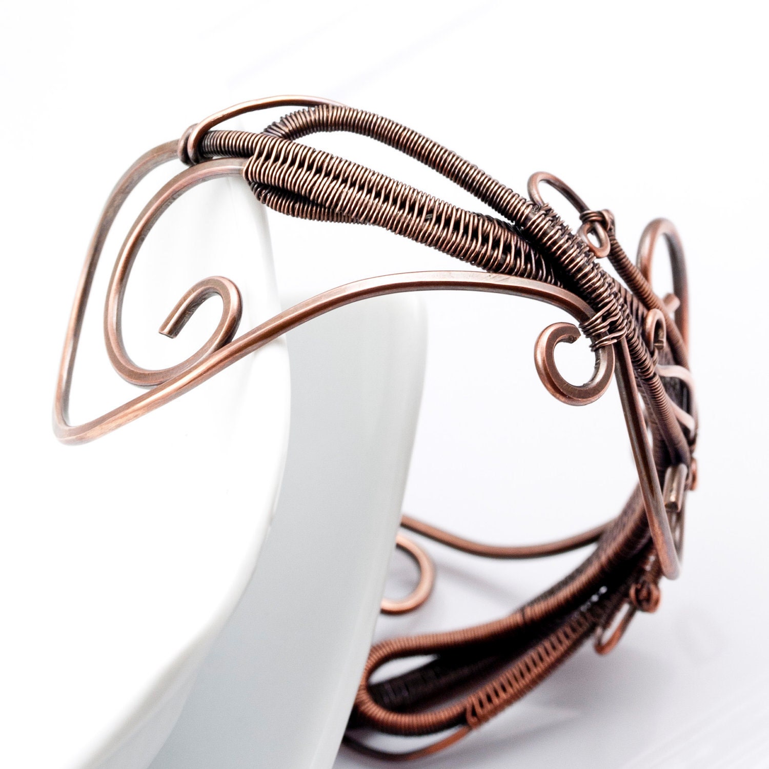 Caligraphy Bracelet- Copper Cuff