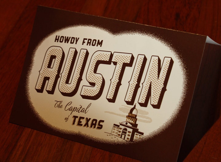 Howdy Austin Greeting Card