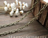 16.6 Feet Nickel Free - Antique Bronze Mother-Son Cross O Chains (W126)