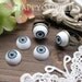 Last - 10Pcs 16mm Eye Cabochon--Blue (PF05)