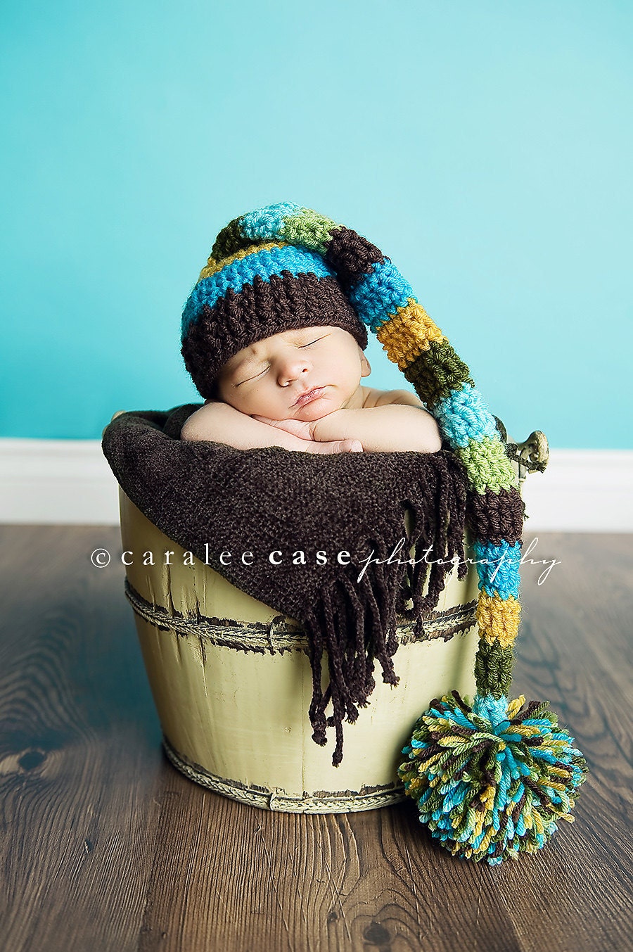 Baby Boy Striped Elf Hat