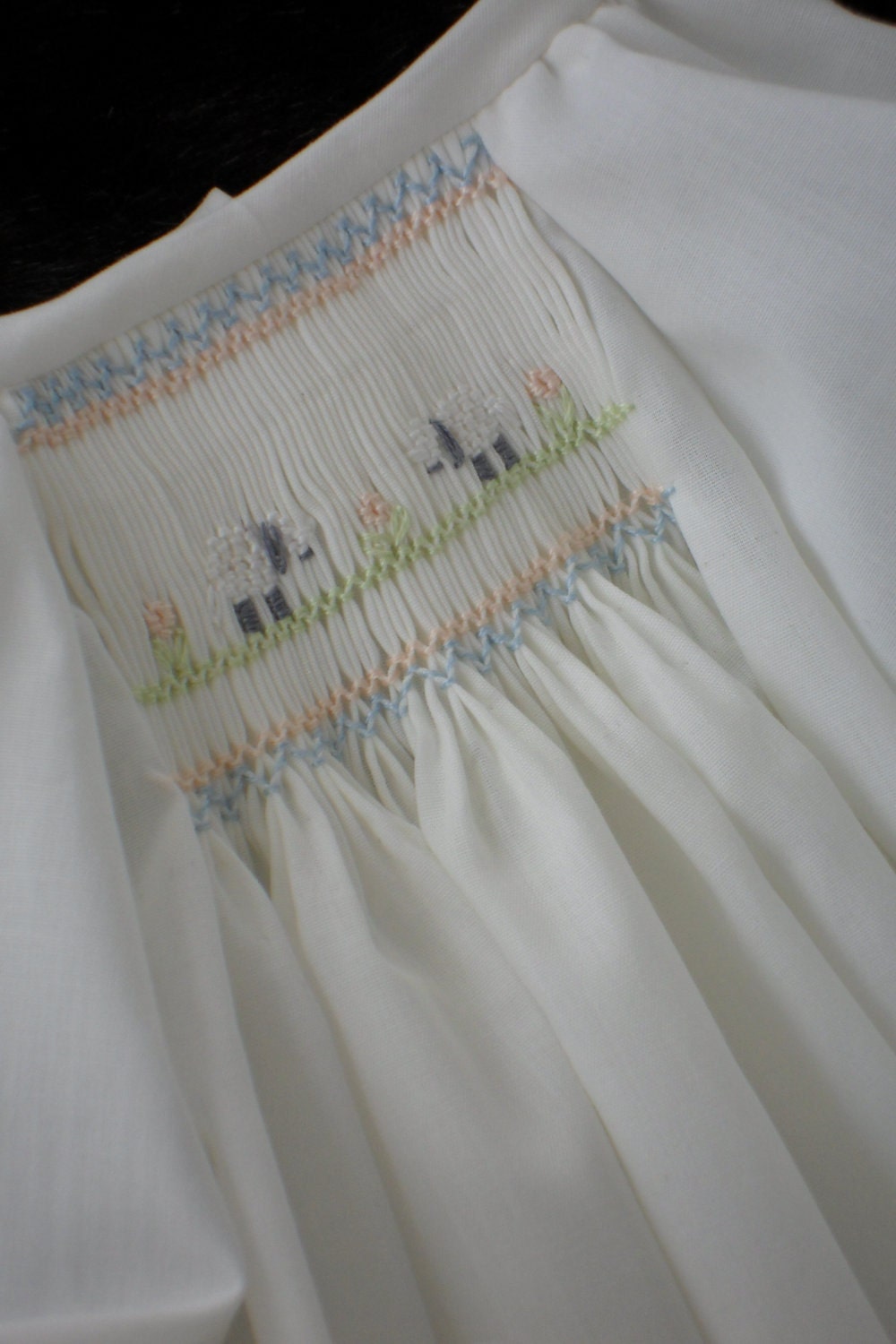 Ecru Smocked Daygown
