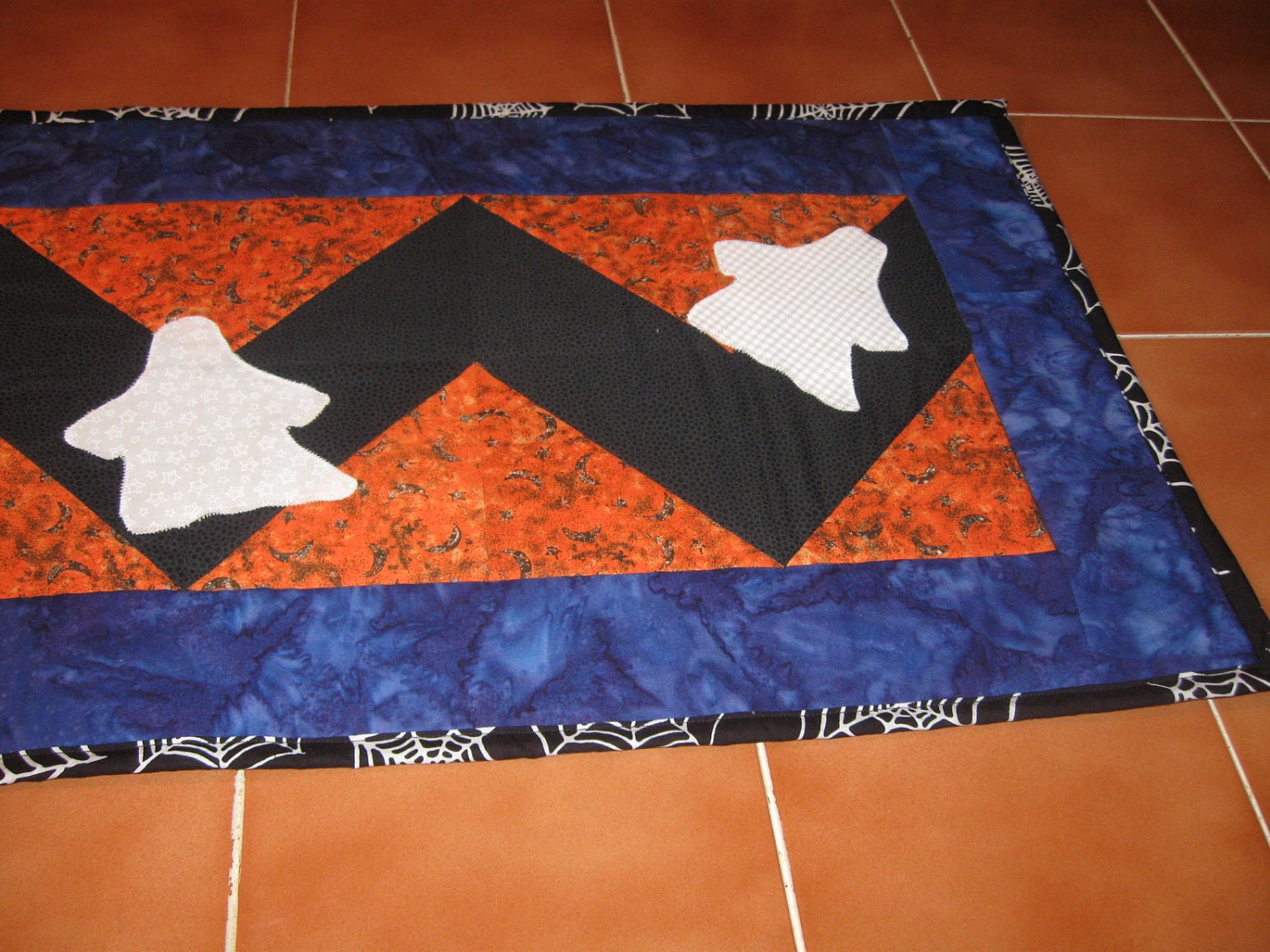 Flying Ghosts Quilted Table Runner