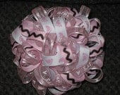 Baby Shower Decoration - It's a Girl Pink Ribbon Ornament