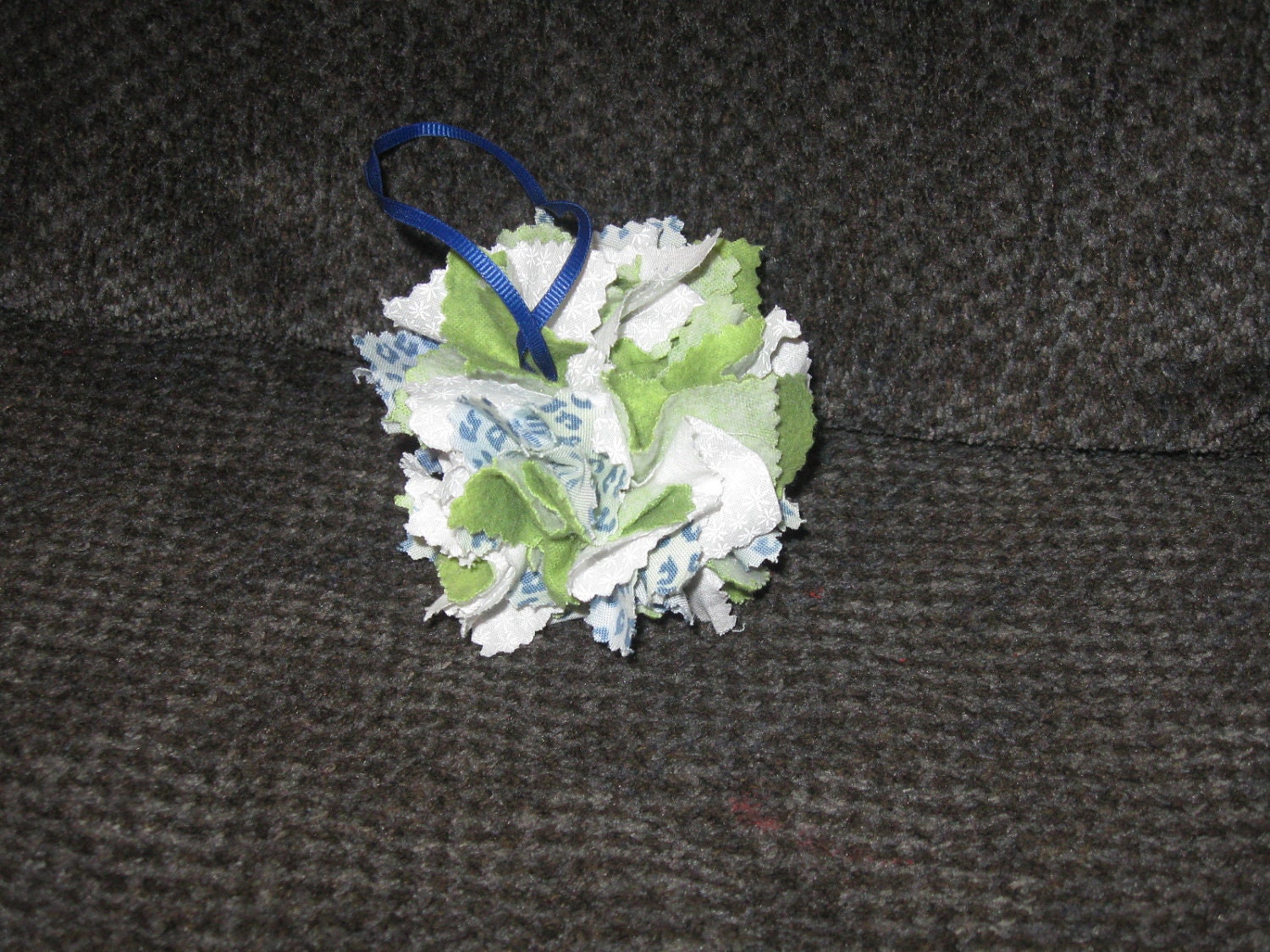 Birthday Party or Baby Shower Decoration - Fabric Ornament in Light Blue, Sage Green, Cheetah and White - Bridal Shower, Wedding