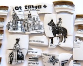 Mosaic Tiles - Ottawa Canada Landmark - Broken China - Set of 28