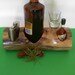 Liquor mini bar and flask gift set