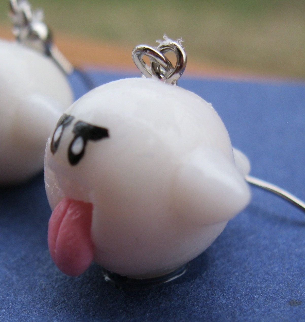 Large Glow-in-the-Dark Boo earrings