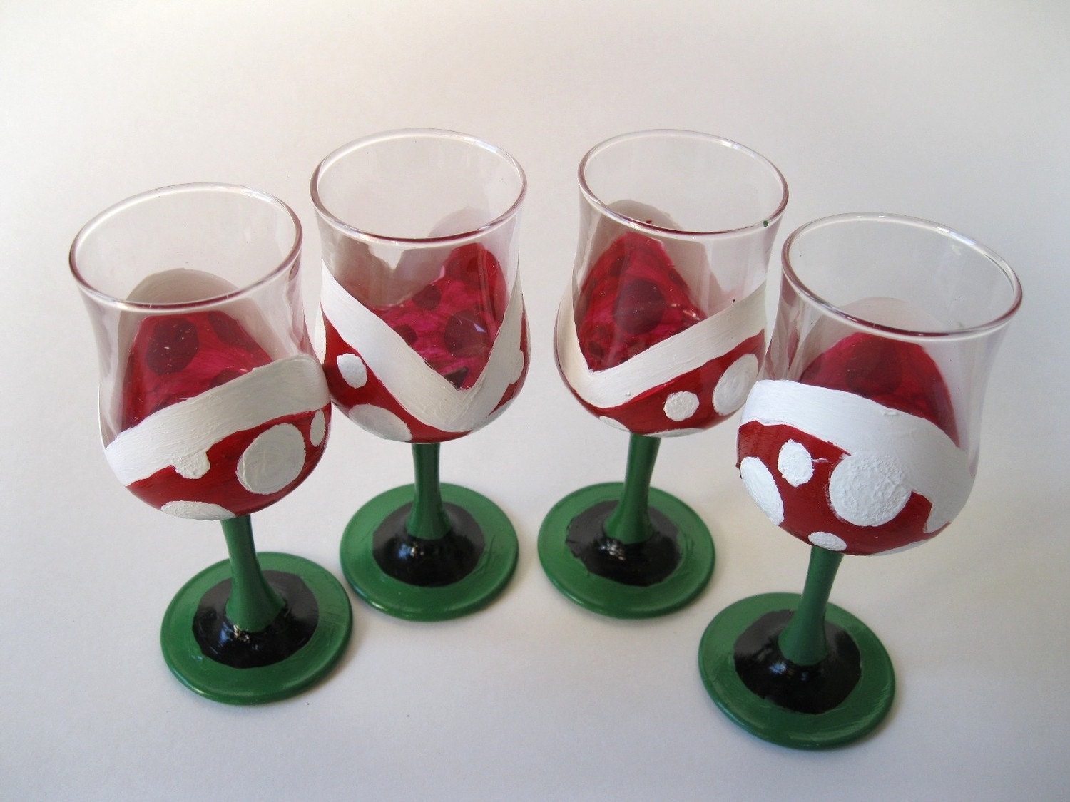 Piranha Plant Short Champagne Glasses-Set of 4
