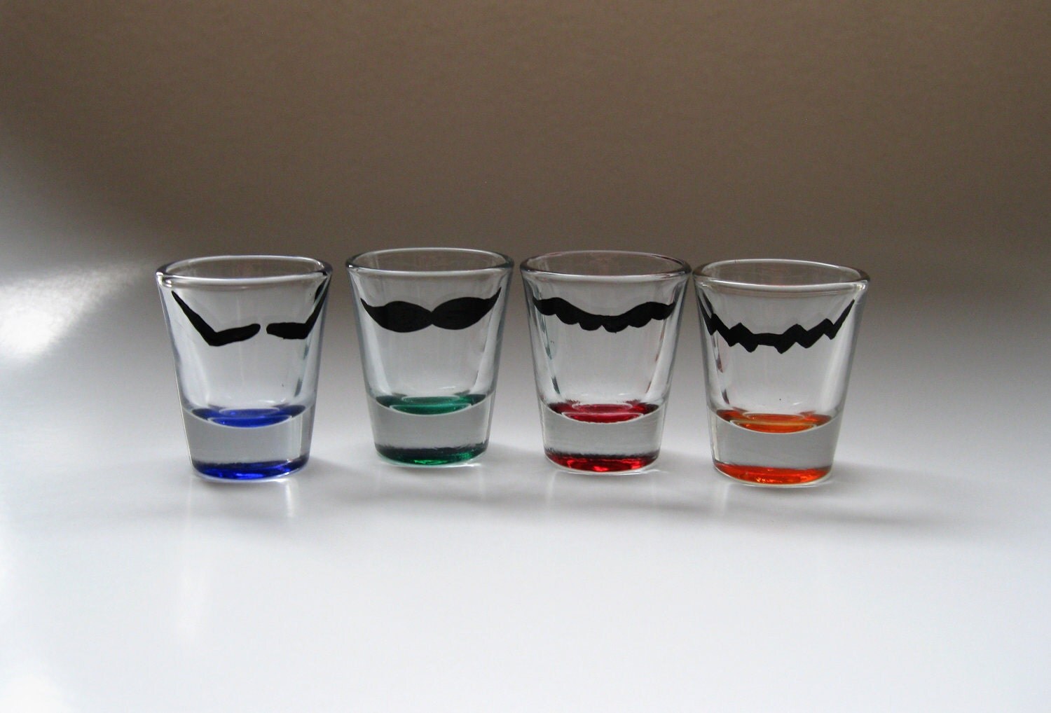 mustache shot glass