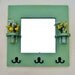 Mirror - Coat Rack - Key Rack - Jar Vases - 20" x 20"
