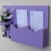 Mail Organizer - Mail Holder - Letter Holder - Key Hooks - Jar Vase - Organizer - Painted Distressed Wood