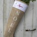 Burlap French Scandinavian style rustic Joyeux Noel Christmas stocking - Etsy front page item