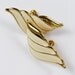 Vintage Ivory and Gold Metal Napier Screw back Earrings