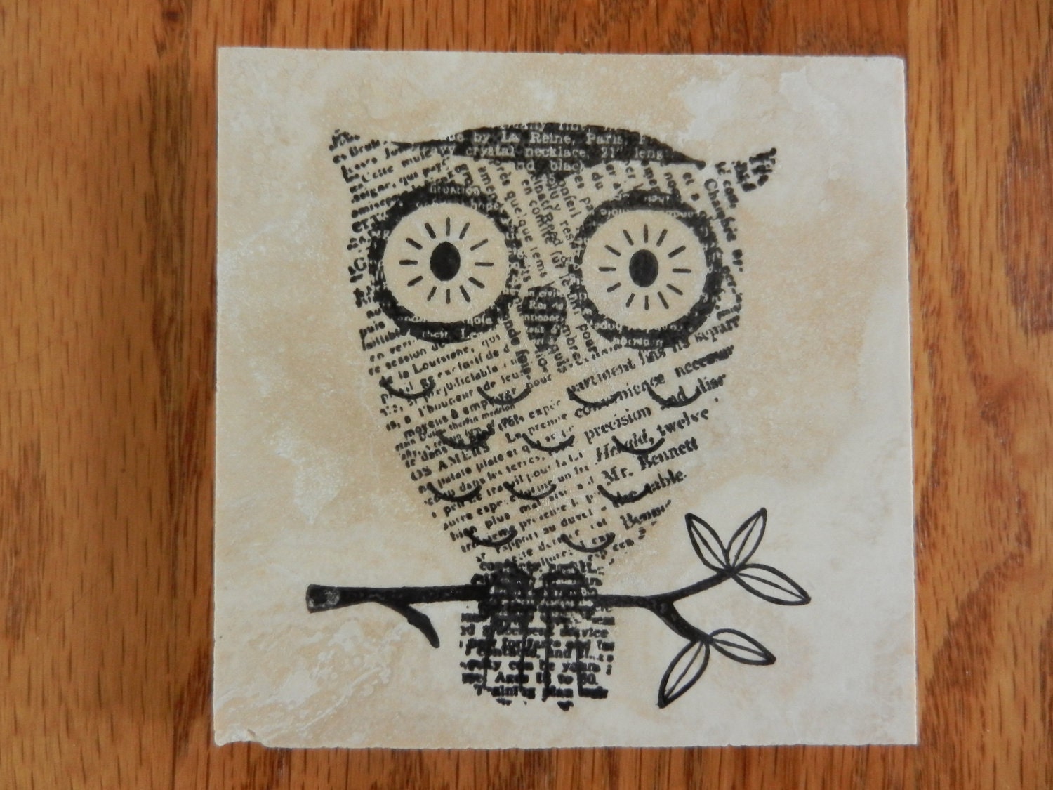 Owl Owls Tile Coasters - Set of 4