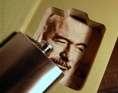 Hollow Book Flask Safe Papa Hemingway  (Flask Included)