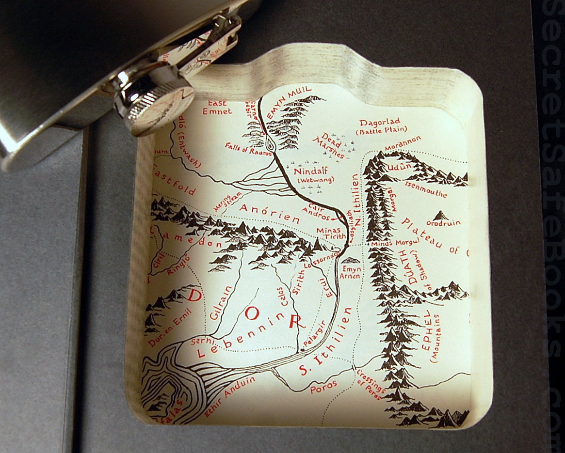 Hollow Book Safe & Flask -Lord of the Rings The Return of the King (Flask Included)