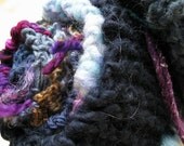 Fashion Blue - Handspun, handknit scarf