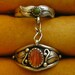 Native American Sterling Silver Spiny Oyster Gaspeite Chained Rings