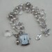 Multi-strand pearl and silver watch 8042