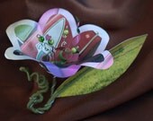 Recycled Paper Corsage - Rocket Flower