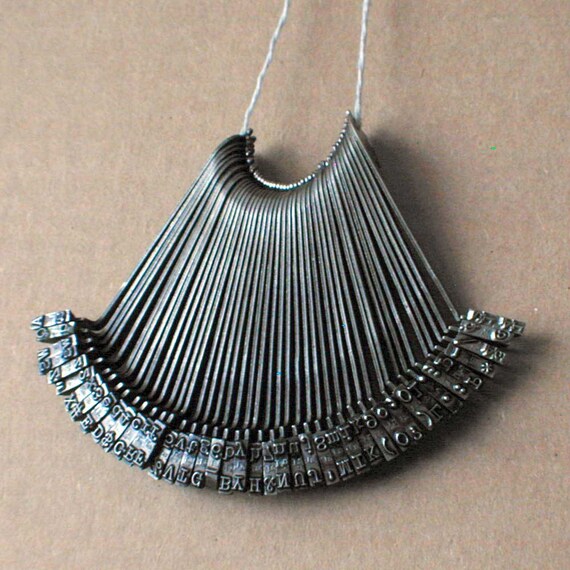 Salvaged Typewriter Striker Letters Full Set Parts by thelostrooms