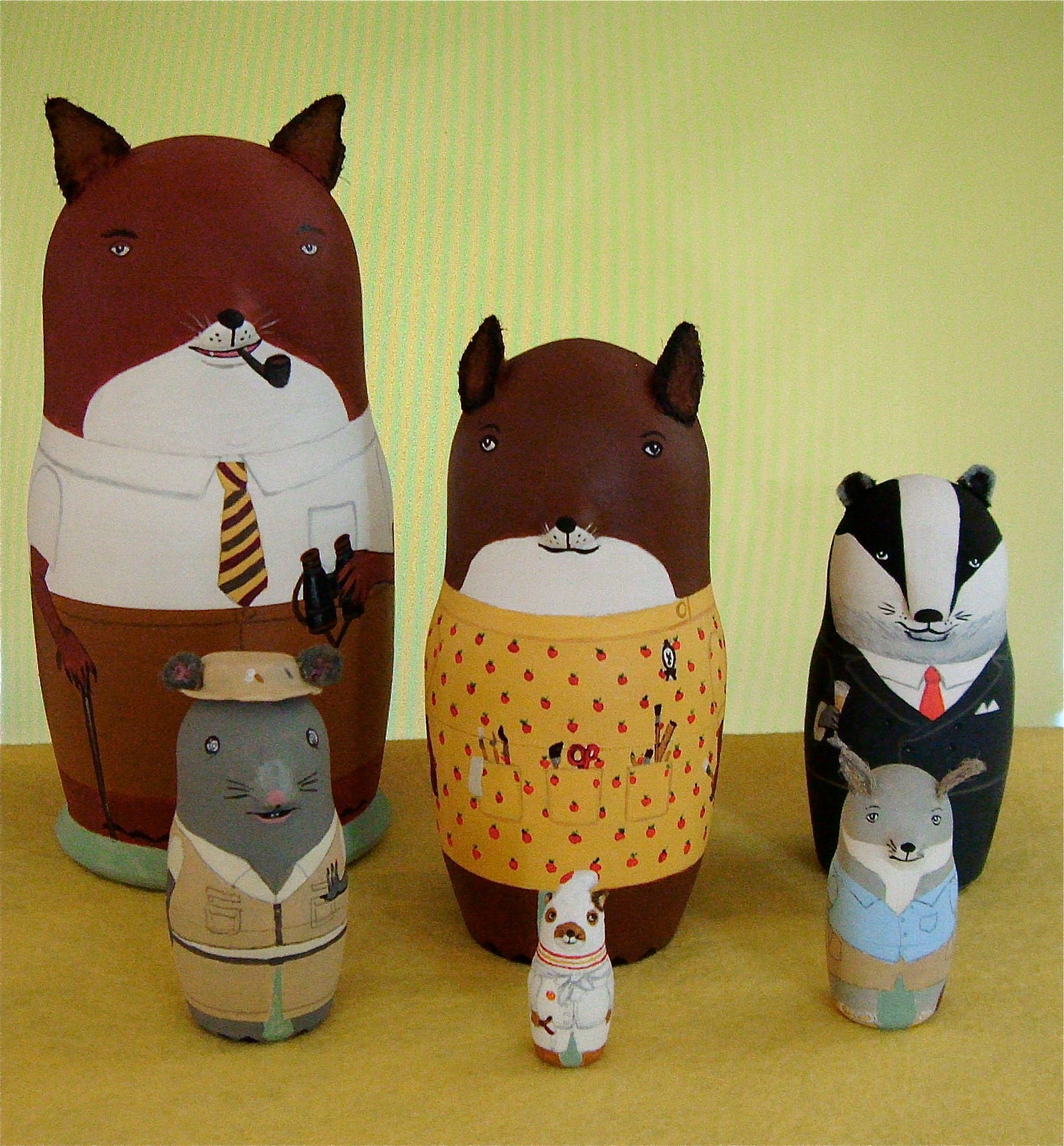 Fantastic Mr. Fox Matryoshka Dolls