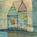 Fine Art Print of Original Encaustic Painting: a journey inward and across