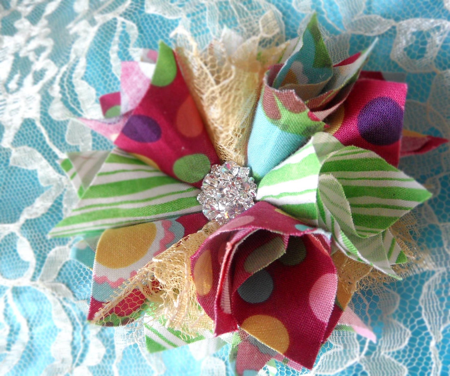 Fabric Flower and Headband Tutorial/ Pattern "Pouting Princess" Pattern