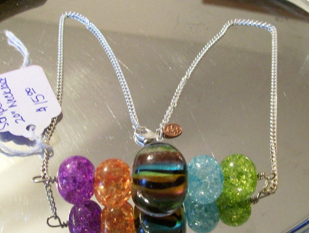 Striped Fun 20" Bar Necklace