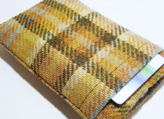 iphone  5 or 4 Fabric cover / Ipod Touch / Smartphone Sleeve  / Harris Tweed