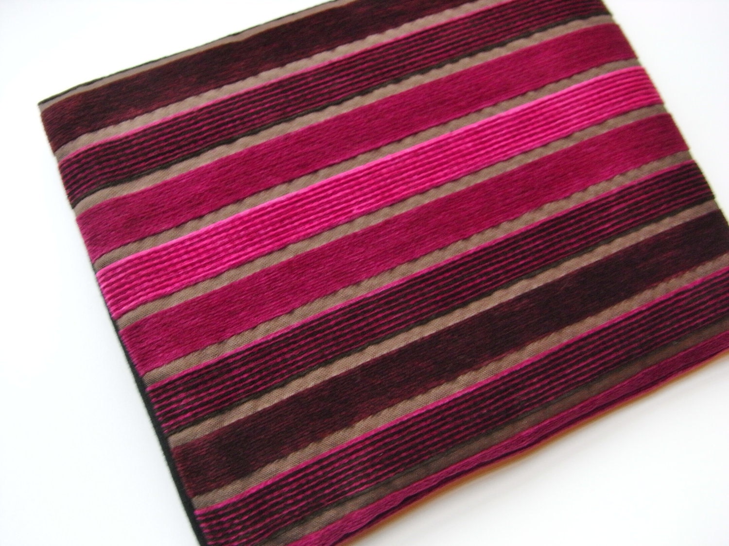 ipad  Case / ipad Cover / Kindle DX Velvet Stripe Pouch Sleeve