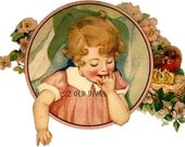 Vintage Sweet Little Girl Nursery Decal