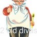 Retro Style Waiter And Waitress Spice Decals