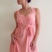 Maternity Dress- Sweetheart Peachy Pink Dress with a matching ribbon